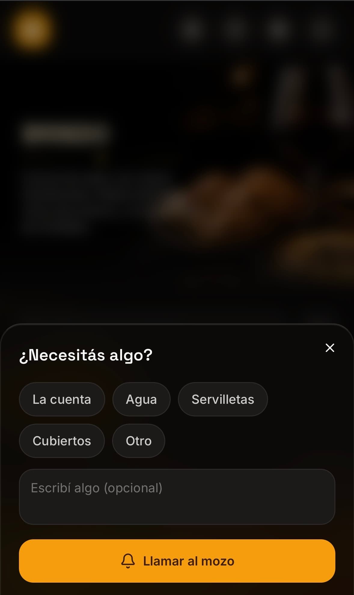 Carta digital de Brindo — pantalla 5